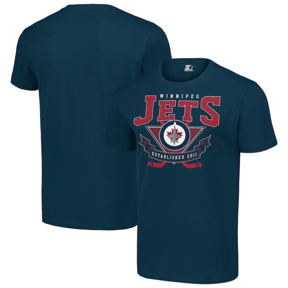 NHL Winnipeg Jets Starter Team Logo Graphic T-Shirt - Navy