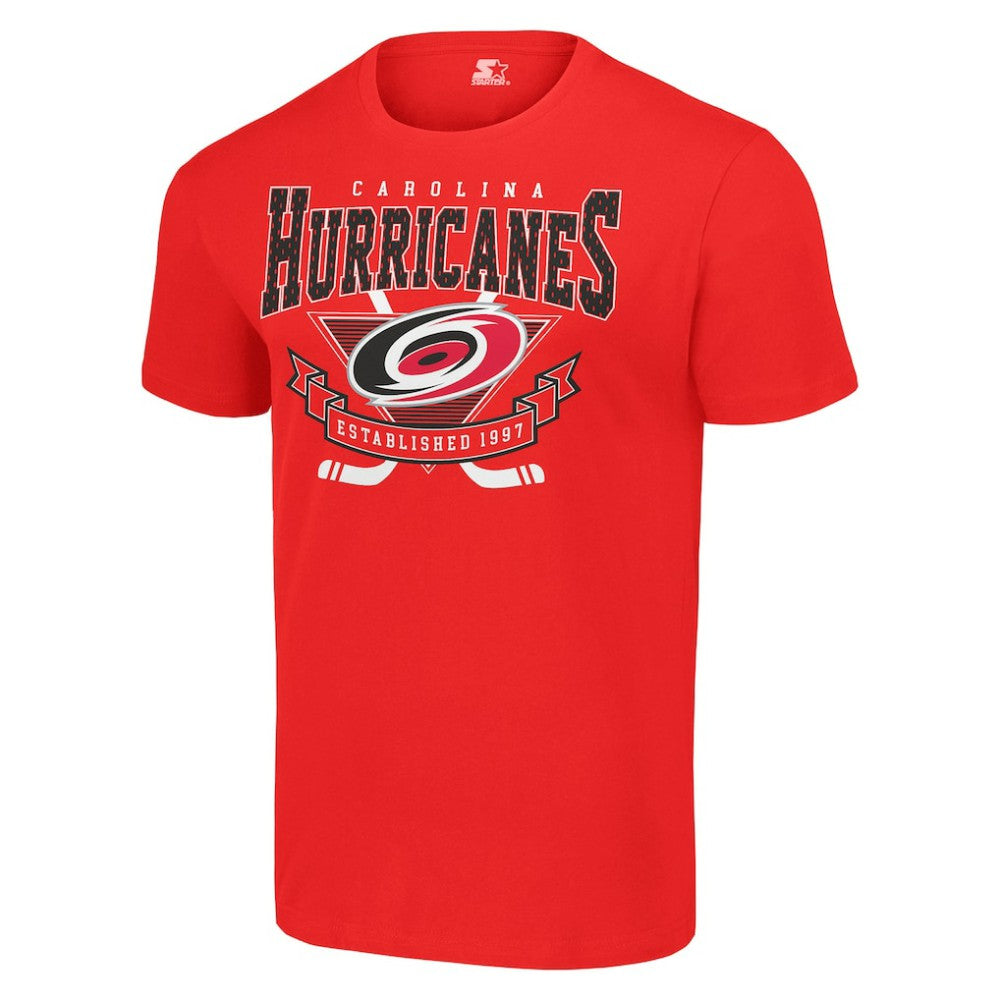 NHL Carolina Hurricanes Starter Team Logo Graphic T-Shirt - Red