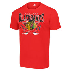 NHL Chicago Blackhawks Starter Team Logo Graphic T-Shirt - Red