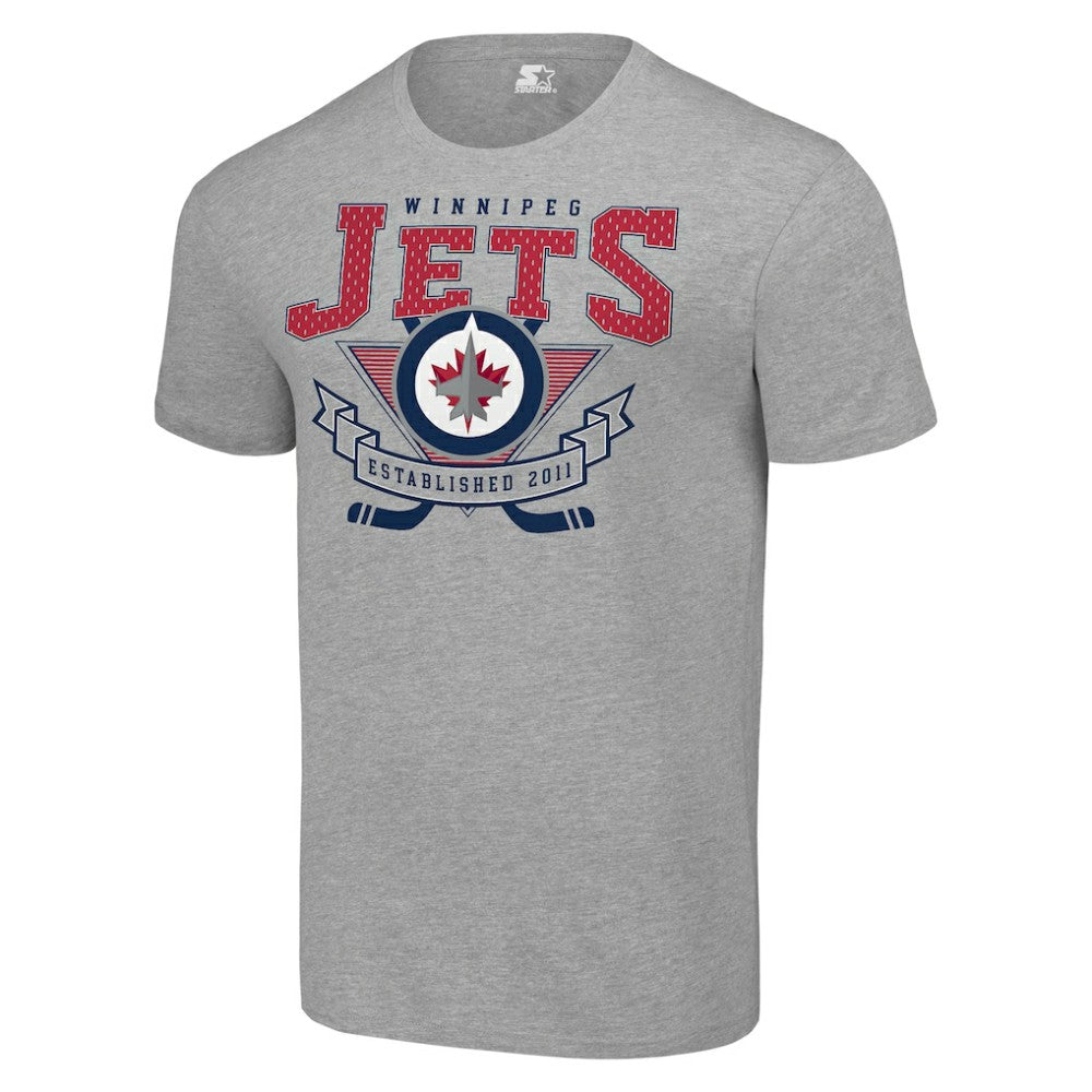 NHL Winnipeg Jets Starter Team Logo Graphic T-Shirt - Heather Gray