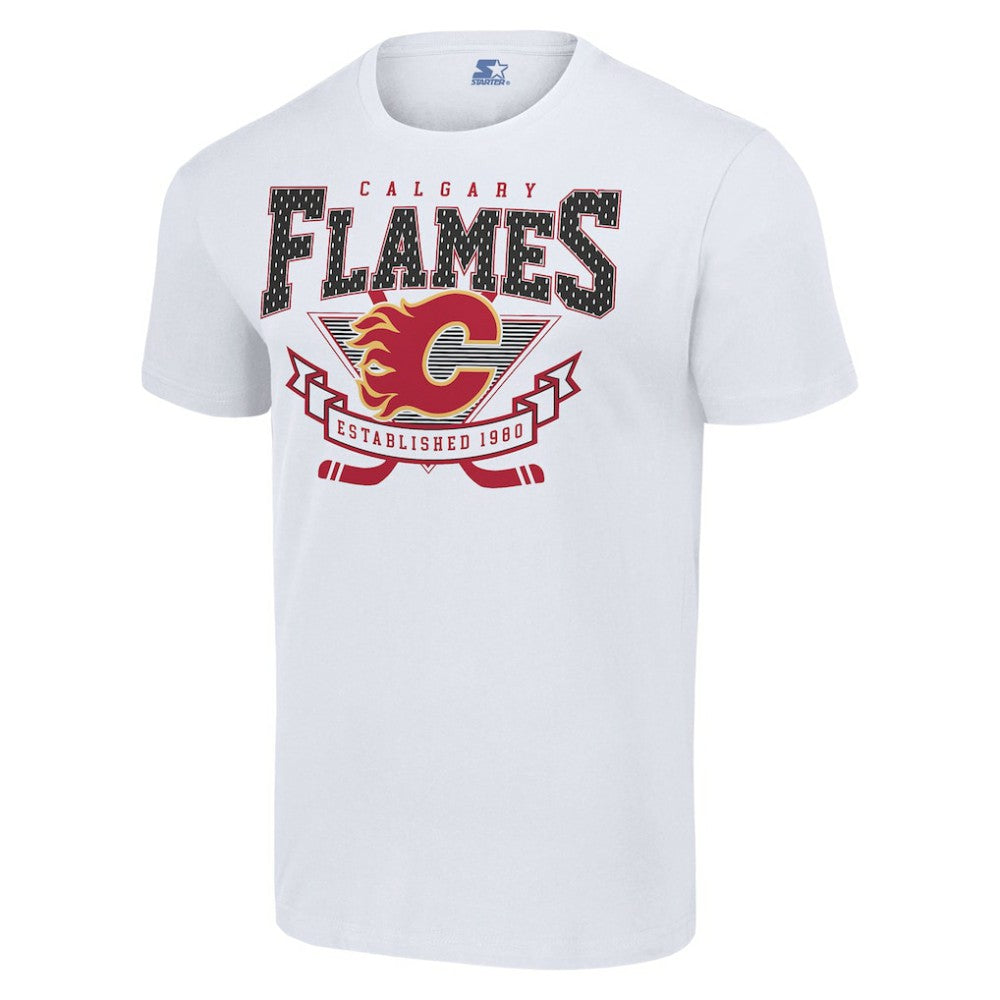 NHL Calgary Flames Starter Team Logo Graphic T-Shirt - White