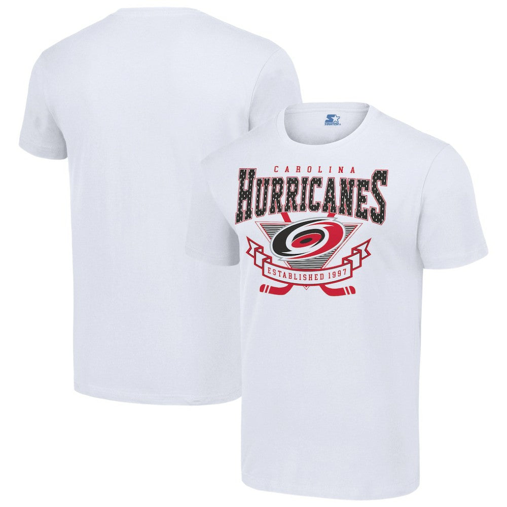 NHL Carolina Hurricanes Starter Team Logo Graphic T-Shirt - White