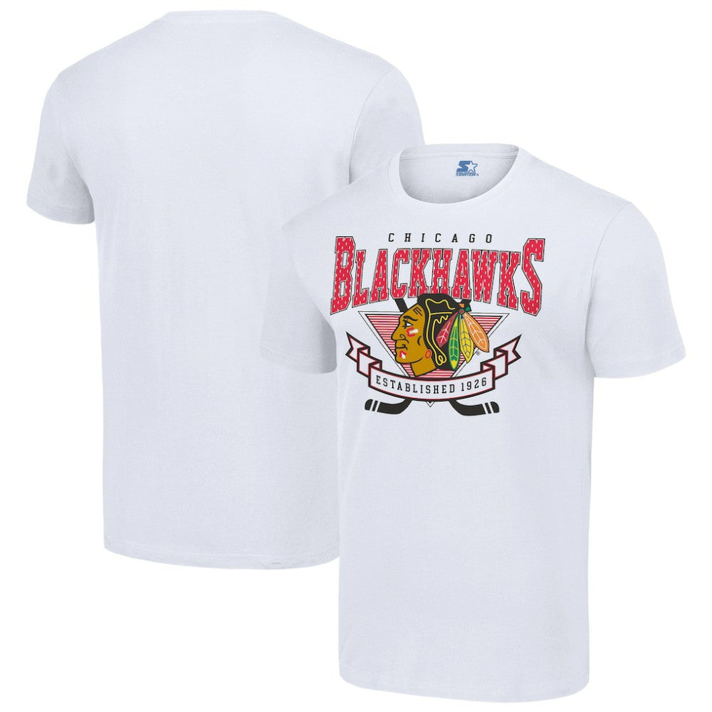 NHL Chicago Blackhawks Starter Team Logo Graphic T-Shirt - White
