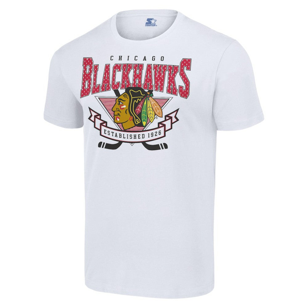 NHL Chicago Blackhawks Starter Team Logo Graphic T-Shirt - White