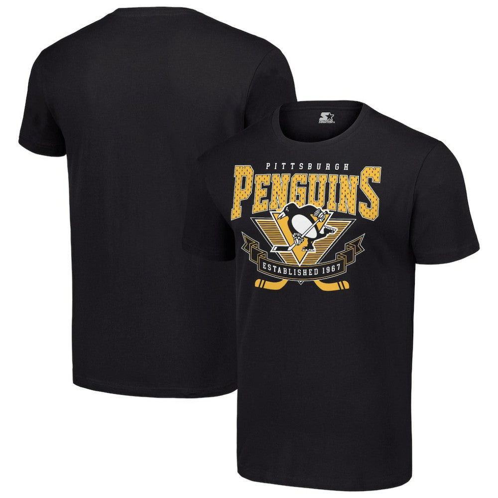 NHL Pittsburgh Penguins Starter Team Logo Graphic T-Shirt - Black