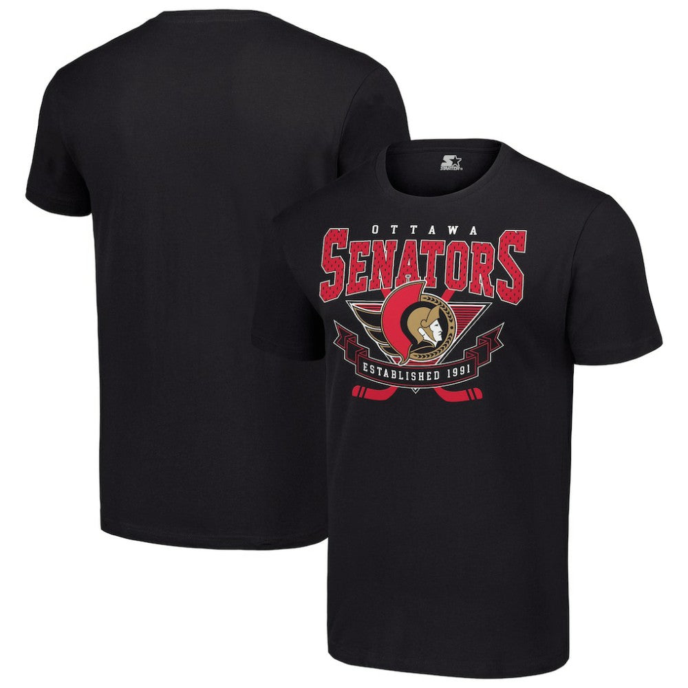 NHL Ottawa Senators Starter Team Logo Graphic T-Shirt - Black