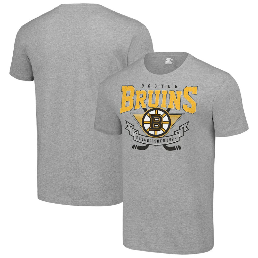 NHL Boston Bruins Starter Team Logo Graphic T-Shirt - Heather Gray