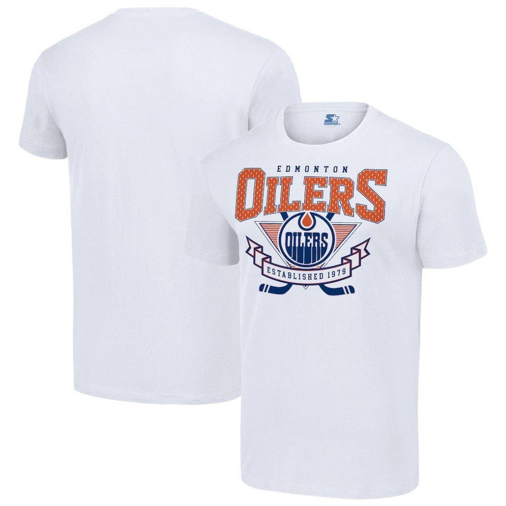 NHL Edmonton Oilers Starter Team Logo Graphic T-Shirt - White