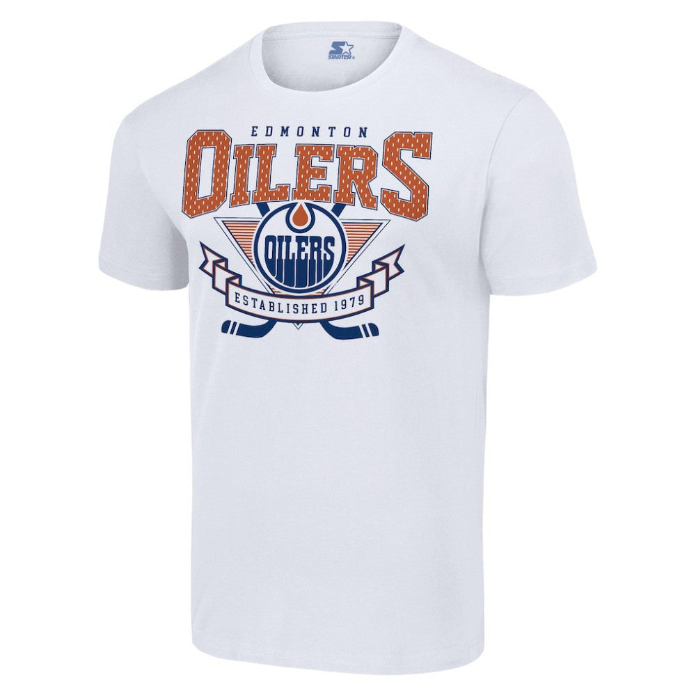 NHL Edmonton Oilers Starter Team Logo Graphic T-Shirt - White