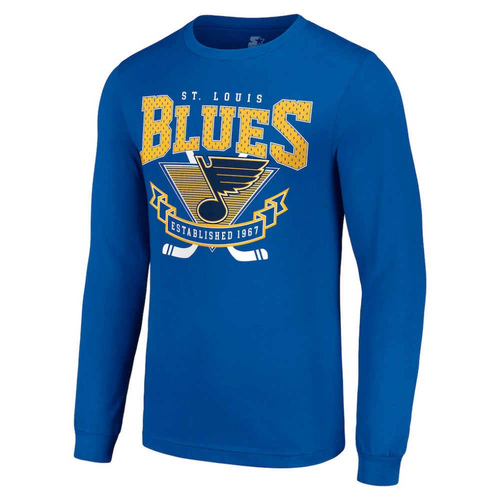 NHL St. Louis Blues Starter Team Logo Graphic Long Sleeve T-Shirt - Blue