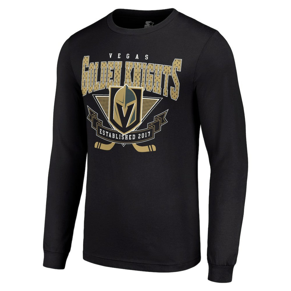 NHL Vegas Golden Knights Starter Team Logo Graphic Long Sleeve T-Shirt - Black