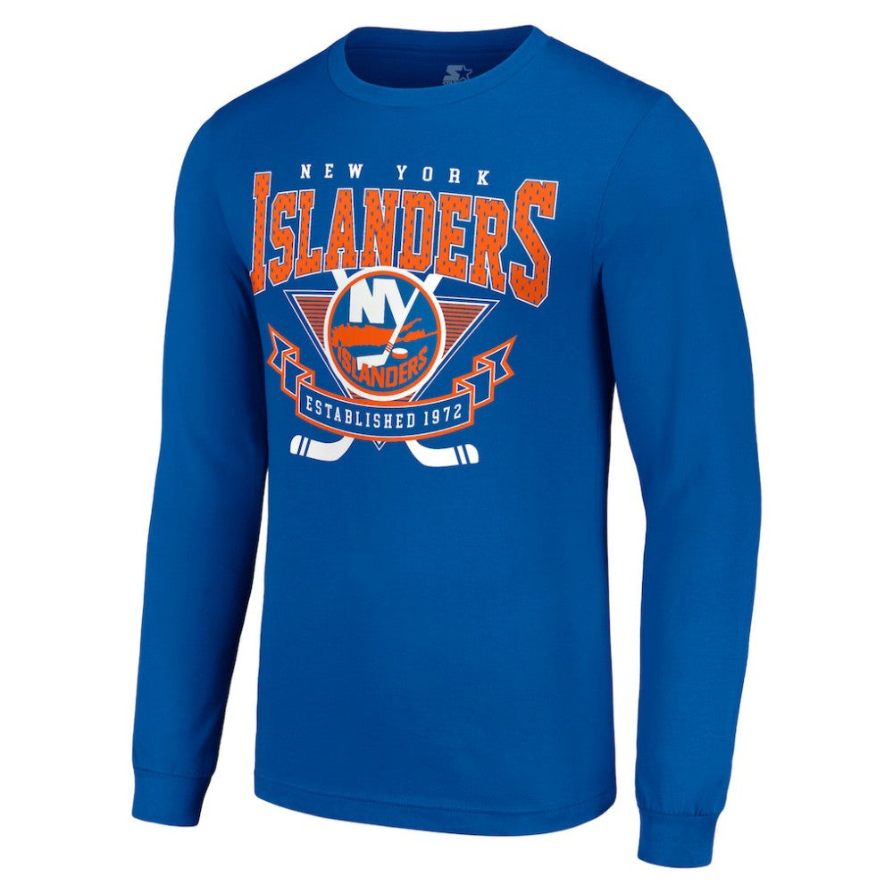 NHL New York Islanders Starter Team Logo Graphic Long Sleeve T-Shirt - Royal