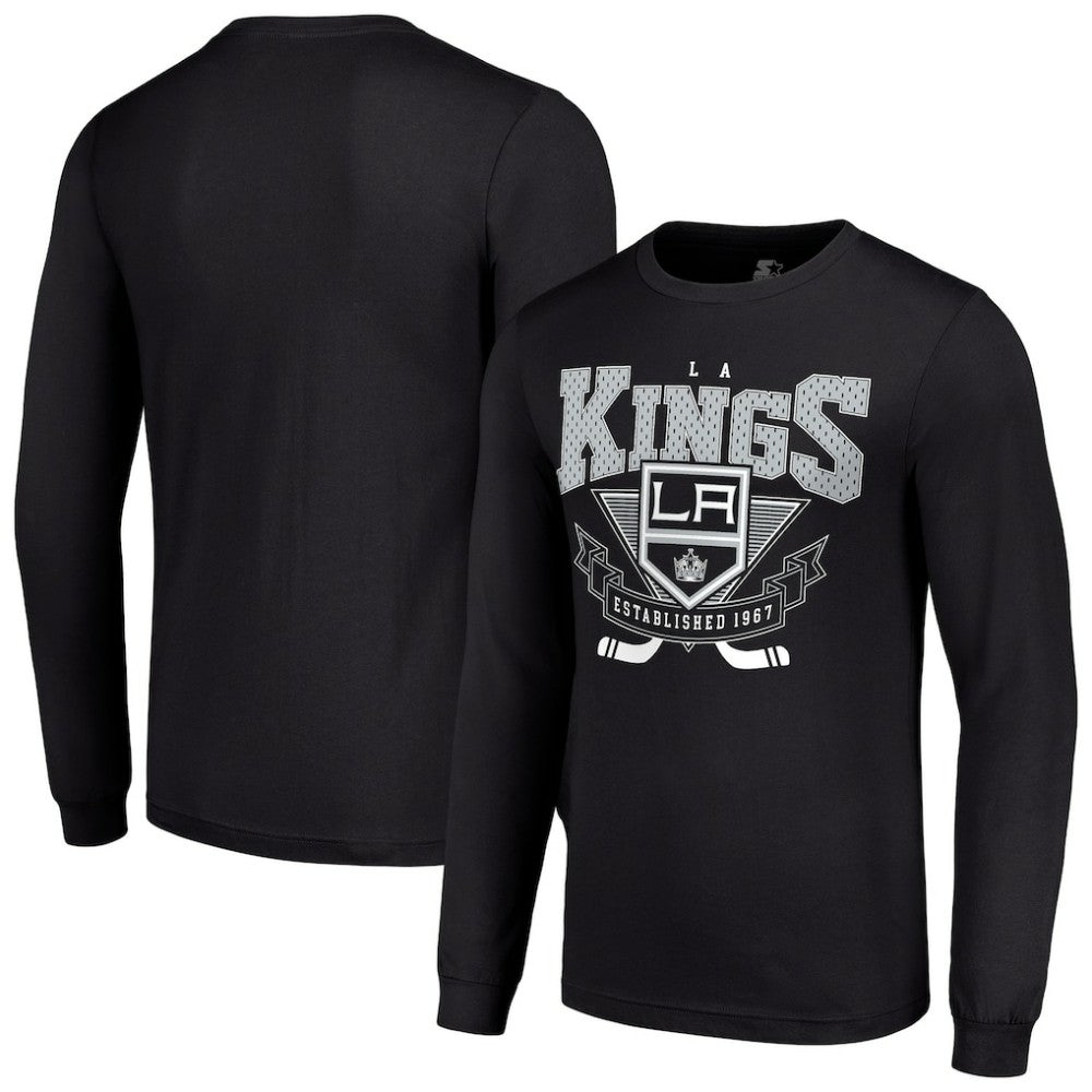 NHL Los Angeles Kings Starter Team Logo Graphic Long Sleeve T-Shirt - Black