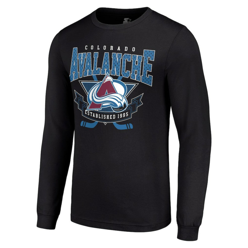 NHL Colorado Avalanche Starter Team Logo Graphic Long Sleeve T-Shirt - Black