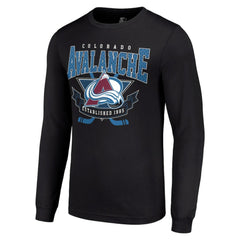 NHL Colorado Avalanche Starter Team Logo Graphic Long Sleeve T-Shirt - Black