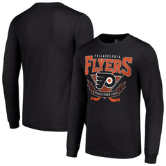 NHL Philadelphia Flyers Starter Team Logo Graphic Long Sleeve T-Shirt - Black