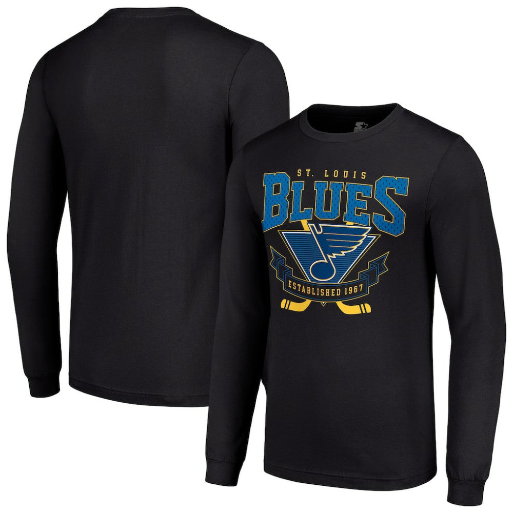 NHL St. Louis Blues Starter Team Logo Graphic Long Sleeve T-Shirt - Black