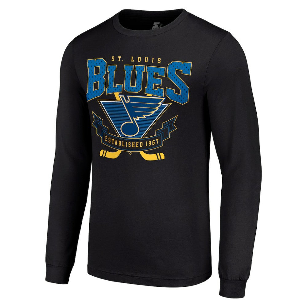 NHL St. Louis Blues Starter Team Logo Graphic Long Sleeve T-Shirt - Black