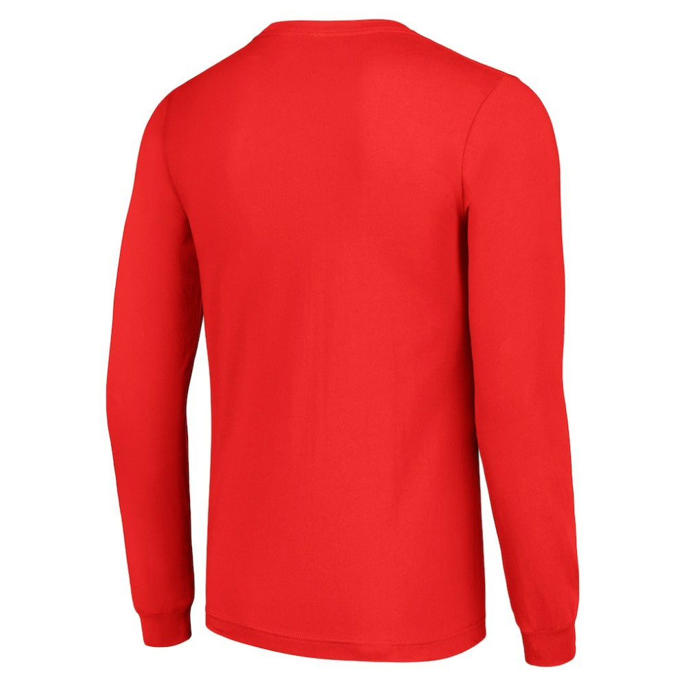 NHL Chicago Blackhawks Starter Team Logo Graphic Long Sleeve T-Shirt - Red