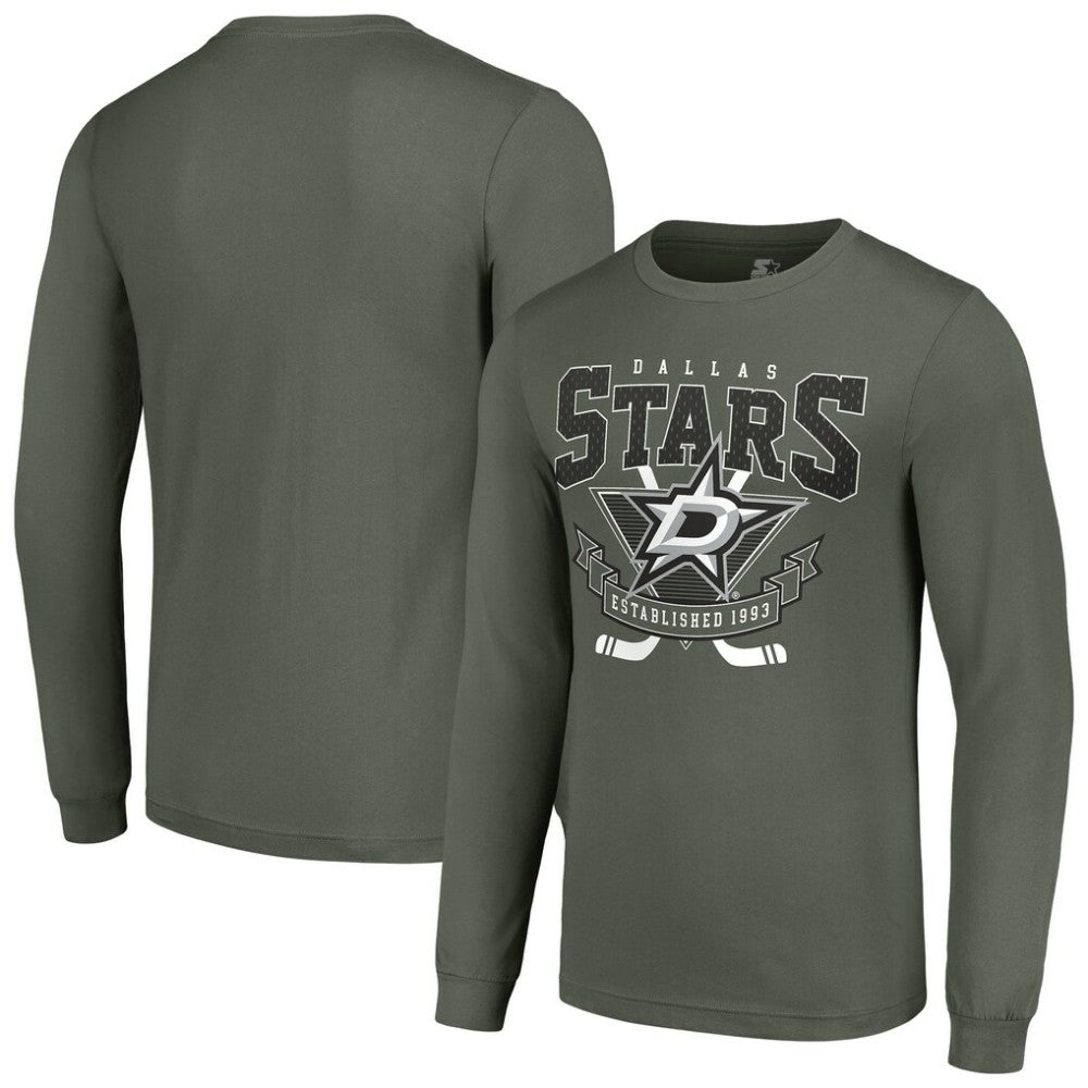 NHL Dallas Stars Starter Team Logo Graphic Long Sleeve T-Shirt - Olive