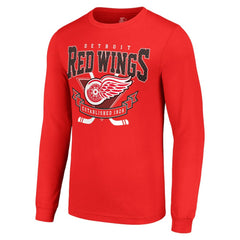 NHL Detroit Red Wings Starter Team Logo Graphic Long Sleeve T-Shirt - Red