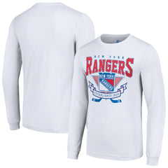 NHL New York Rangers Starter Team Logo Graphic Long Sleeve T-Shirt - White