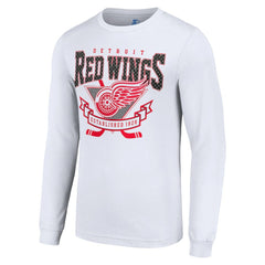 NHL Detroit Red Wings Starter Team Logo Graphic Long Sleeve T-Shirt - White