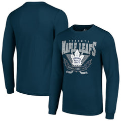 NHL Toronto Maple Leafs Starter Team Logo Graphic Long Sleeve T-Shirt - Navy