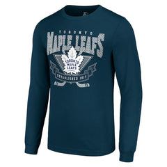 NHL Toronto Maple Leafs Starter Team Logo Graphic Long Sleeve T-Shirt - Navy