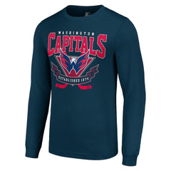 NHL Washington Capitals Starter Team Logo Graphic Long Sleeve T-Shirt - Navy