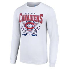 NHL Montreal Canadiens Starter Team Logo Graphic Long Sleeve T-Shirt - White