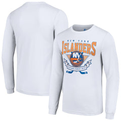 NHL New York Islanders Starter Team Logo Graphic Long Sleeve T-Shirt - White