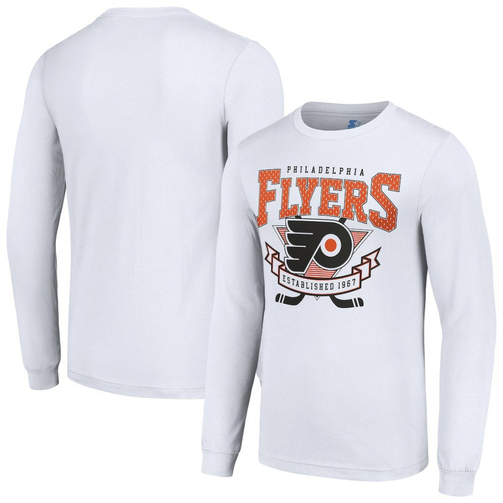 NHL Philadelphia Flyers Starter Team Logo Graphic Long Sleeve T-Shirt - White
