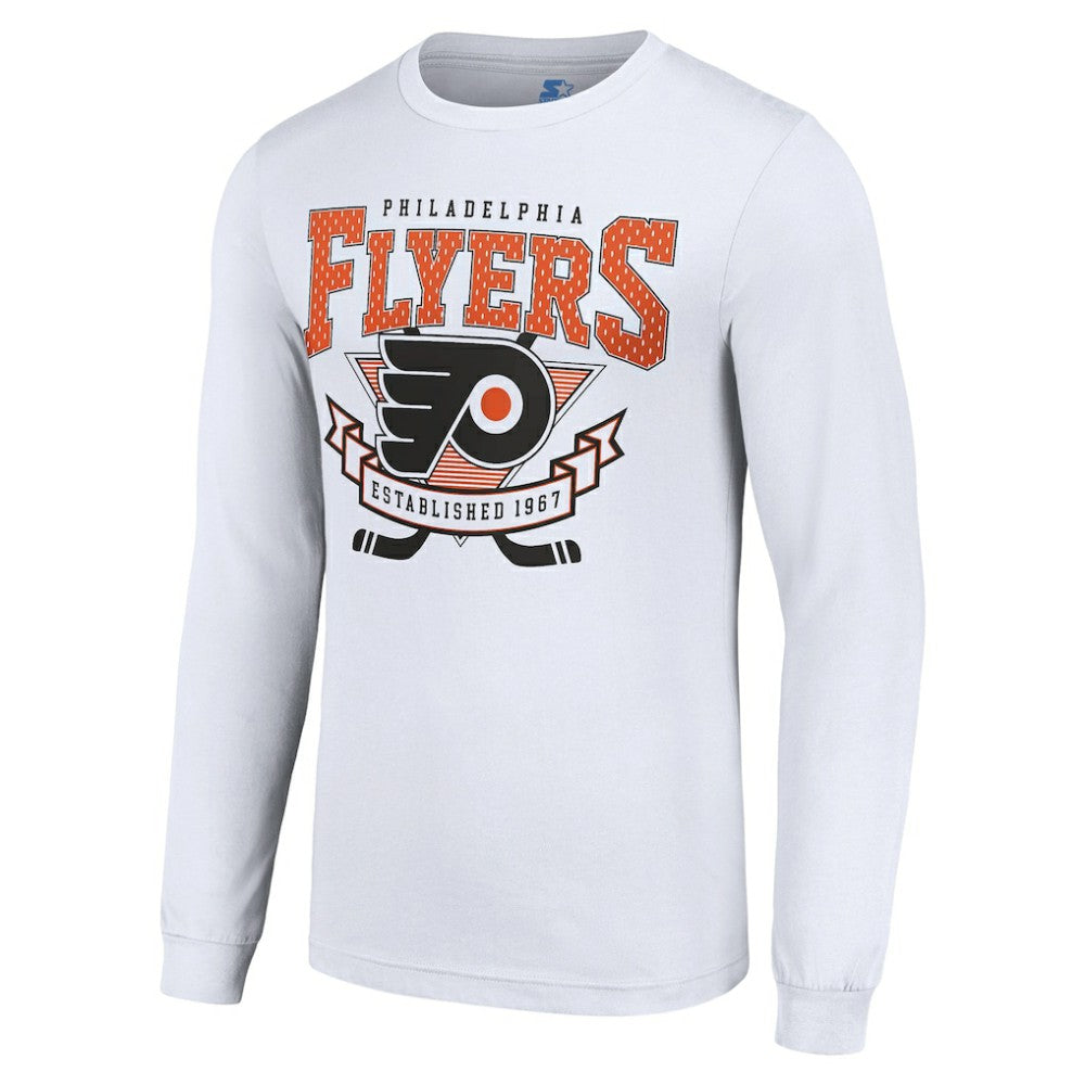 NHL Philadelphia Flyers Starter Team Logo Graphic Long Sleeve T-Shirt - White