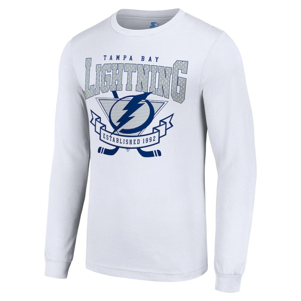 NHL Tampa Bay Lightning Starter Team Logo Graphic Long Sleeve T-Shirt - White