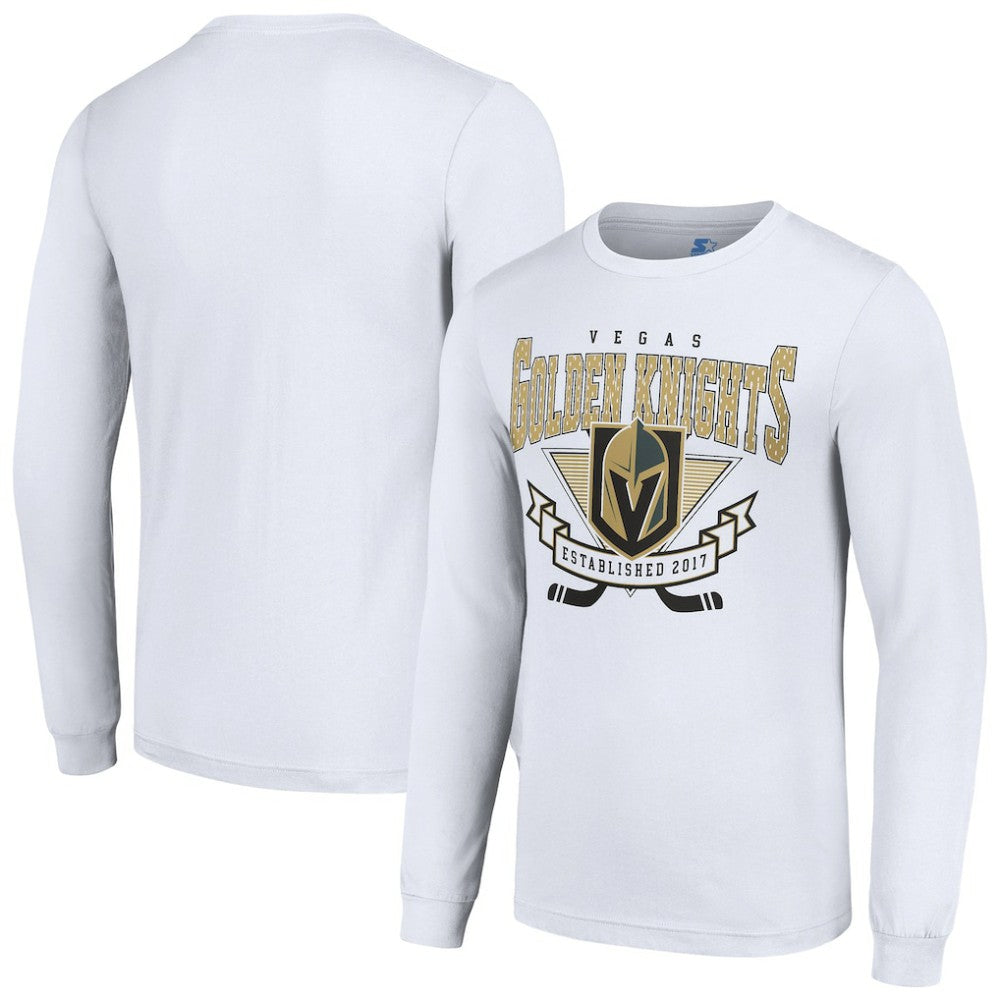 NHL Vegas Golden Knights Starter Team Logo Graphic Long Sleeve T-Shirt - White