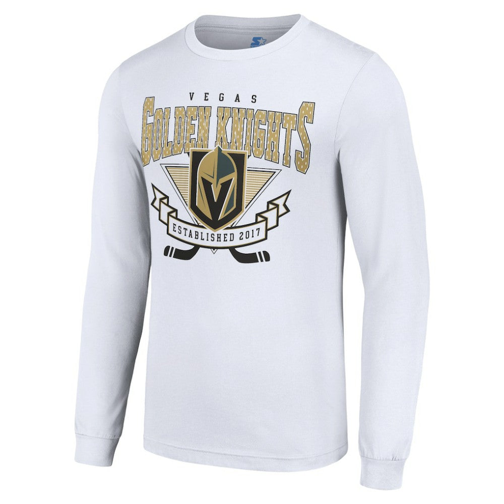NHL Vegas Golden Knights Starter Team Logo Graphic Long Sleeve T-Shirt - White