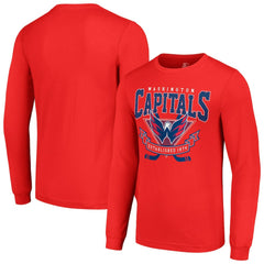 NHL Washington Capitals Starter Team Logo Graphic Long Sleeve T-Shirt - Red