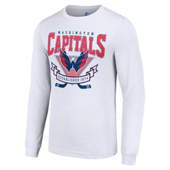 NHL Washington Capitals Starter Team Logo Graphic Long Sleeve T-Shirt - White