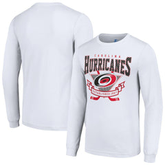 NHL Carolina Hurricanes Starter Team Logo Graphic Long Sleeve T-Shirt - White