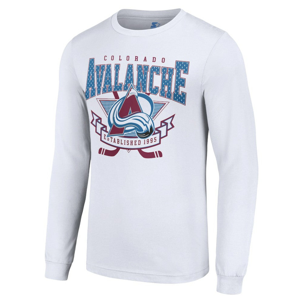 NHL Colorado Avalanche Starter Team Logo Graphic Long Sleeve T-Shirt - White