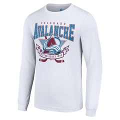 NHL Colorado Avalanche Starter Team Logo Graphic Long Sleeve T-Shirt - White