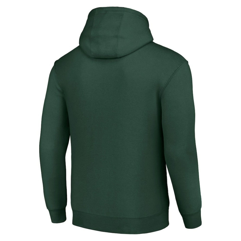 NHL Minnesota Wild Starter Team Logo Graphic Fleece Tri-Blend Pullover Hoodie - Olive