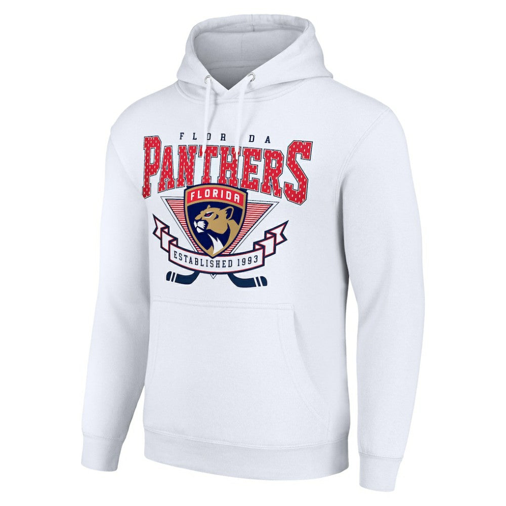 NHL Florida Panthers Starter ‘80s Inspired Team Logo Graphic Pullover Hoodie - White
