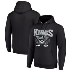 NHL Los Angeles Kings Starter Team Logo Graphic Fleece Tri-Blend Pullover Hoodie - Black