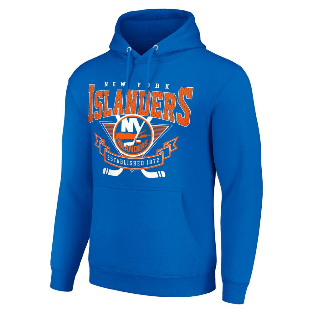 NHL New York Islanders Starter Team Logo Graphic Fleece Tri-Blend Pullover Hoodie - Royal