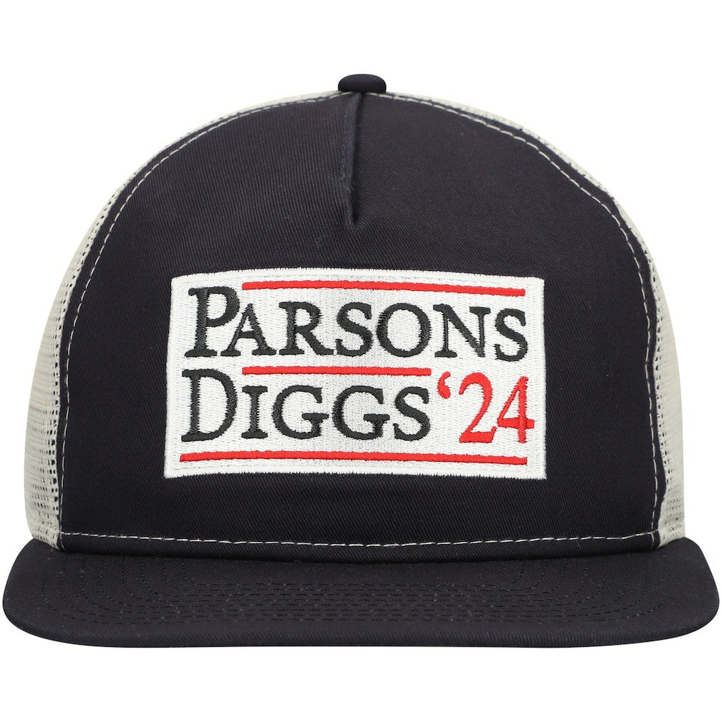 Dallas Cowboys New Era Election Trucker Golfer Snapback Hat Navy/Natural