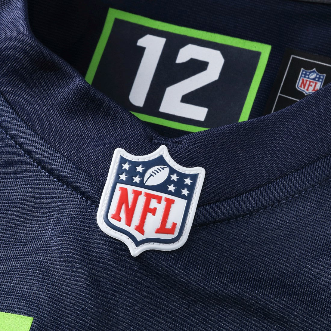 Seattle Seahawks Custom Game Jersey College Navy