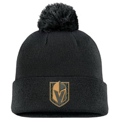 NHL Vegas Golden Knights Fanatics Military Appreciation Cuffed Knit Hat with Pom - Black