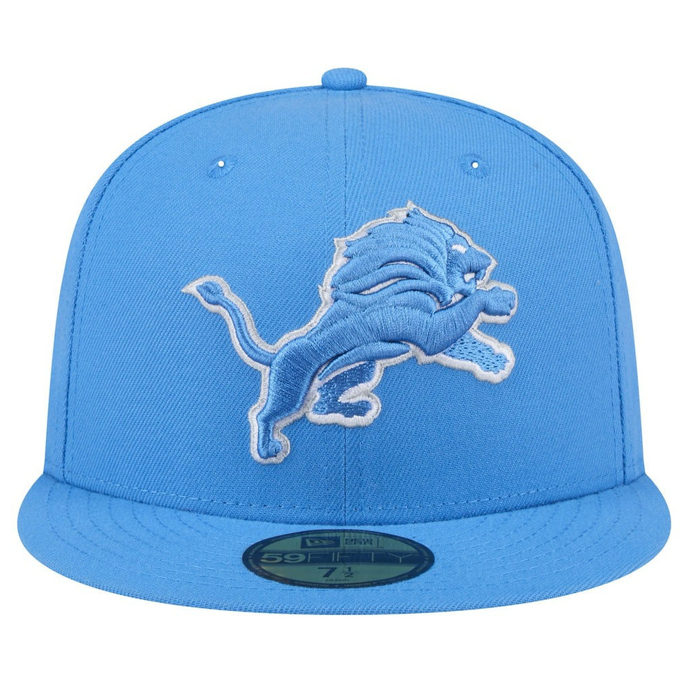 Detroit Lions New Era Omaha 59FIFTY Fitted Hat Blue